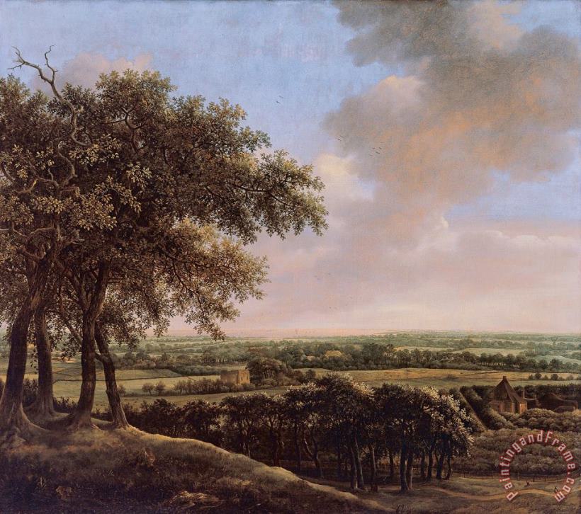 Johan de Lagoor Landscape with Four Trees Art Painting