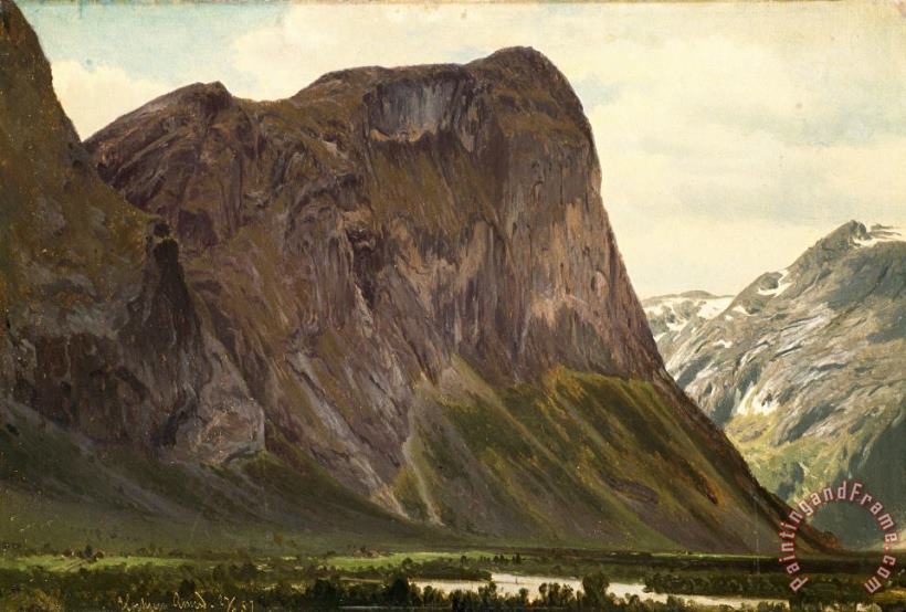 From Horgheim in Romsdal painting - Johan Fredrik Eckersberg From Horgheim in Romsdal Art Print