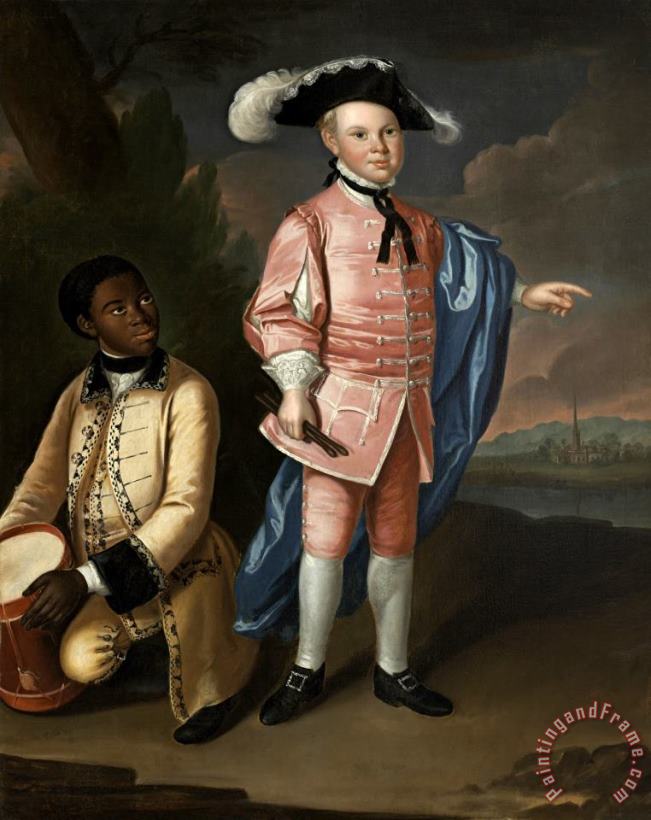 Charles Calvert And His Slave painting - Johan Hesselius Charles Calvert And His Slave Art Print