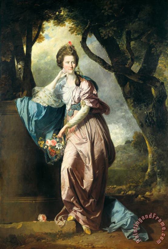 Mrs Woodhull painting - Johan Joseph Zoffany Mrs Woodhull Art Print