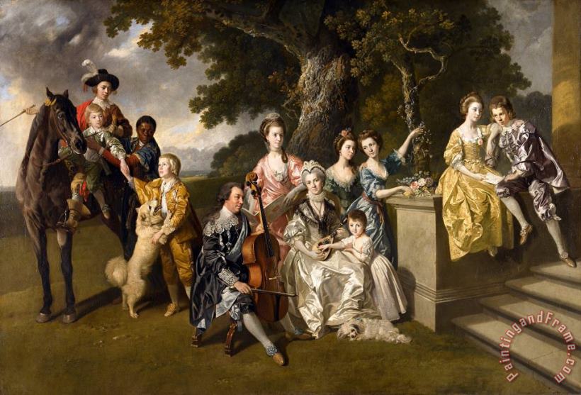 The Family of Sir William Young painting - Johan Joseph Zoffany The Family of Sir William Young Art Print