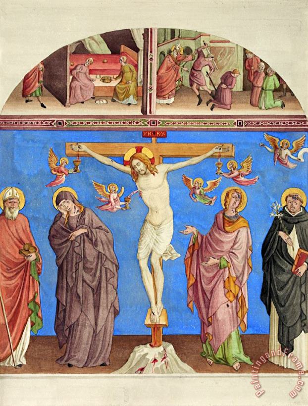 Johann Anton Ramboux Christ on The Cross in The Church of S. Domenico in Arezzo Art Print