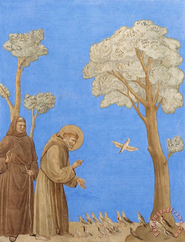 Johann Anton Ramboux Saint Francis Preaching to The Birds Art Painting