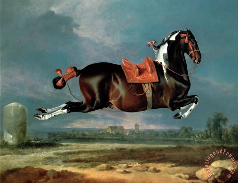 The Piebald Horse painting - Johann Georg Hamilton The Piebald Horse Art Print
