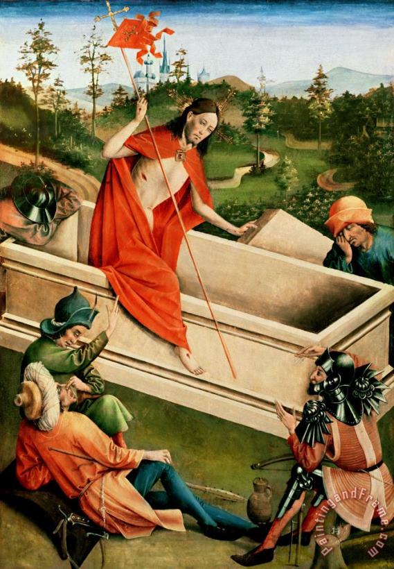 The Resurrection painting - Johann Koerbecke The Resurrection Art Print