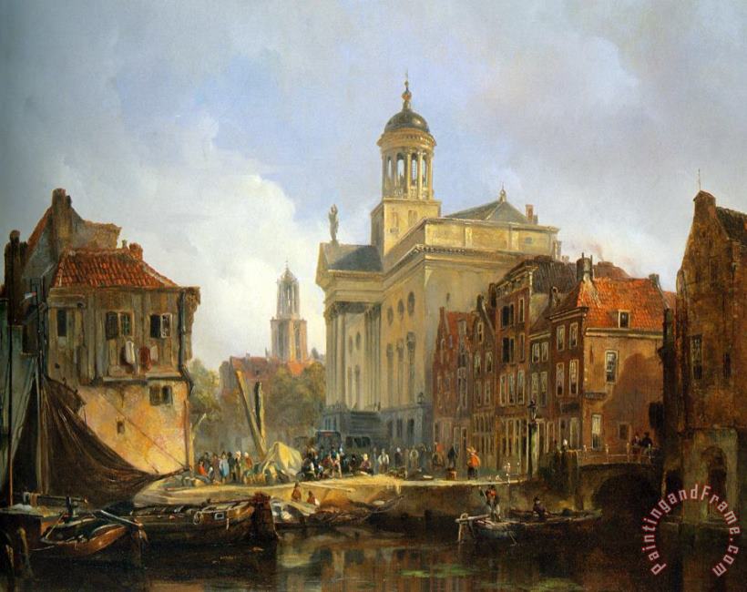 Johannes Bosboom View of Utrecht Art Painting
