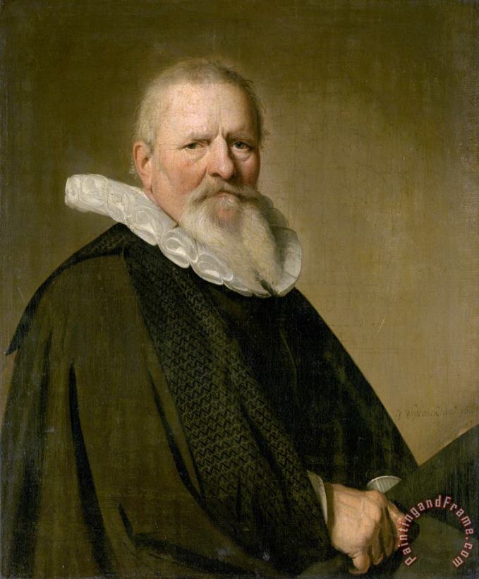 Johannes Cornelisz. Verspronck Pieter Jacobsz Schout (1570 1645), Burgomaster of Haarlem Art Print