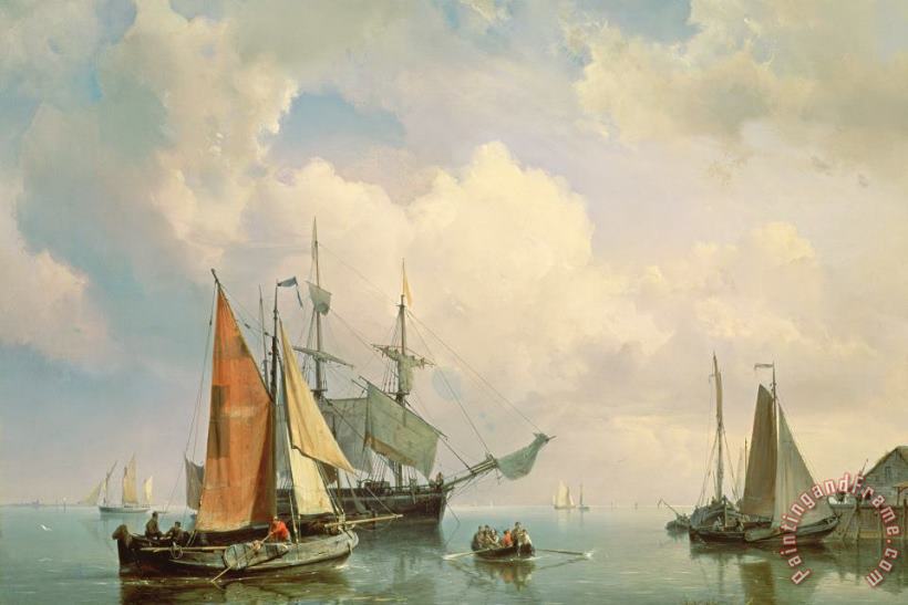 Marine painting - Johannes Hermanus Koekkoek Marine Art Print