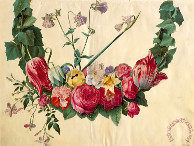 Johannes Simon Holtzbecher Blomsterranke Art Print
