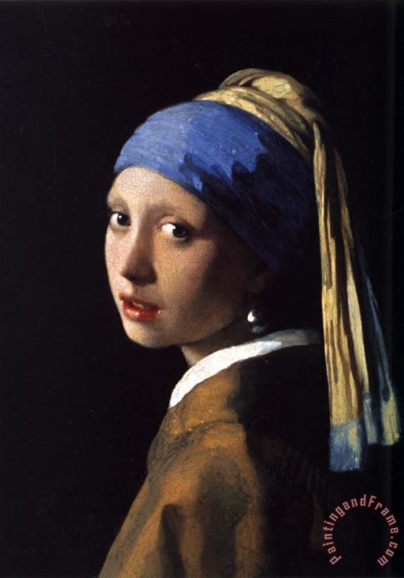 Girl with a Pearl Earring painting - Johannes Vermeer Girl with a Pearl Earring Art Print