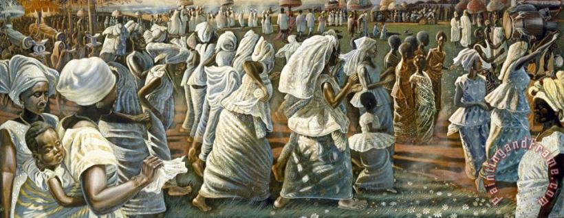John Anansa Thomas Biggers Jubilee: Ghana Harvest Festival Art Painting