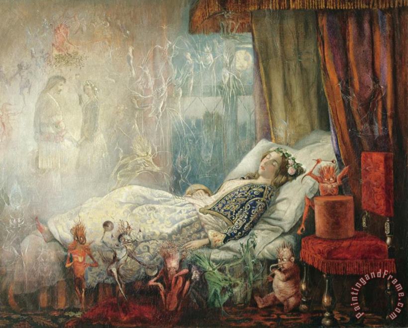 John Anster Fitzgerald The Stuff That Dreams Are Made of Art Print