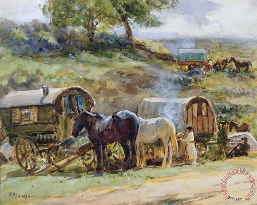 Gypsy Encampment painting - John Atkinson Gypsy Encampment Art Print