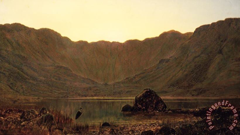 John Atkinson Grimshaw Mountain Solitude 1885 Art Painting