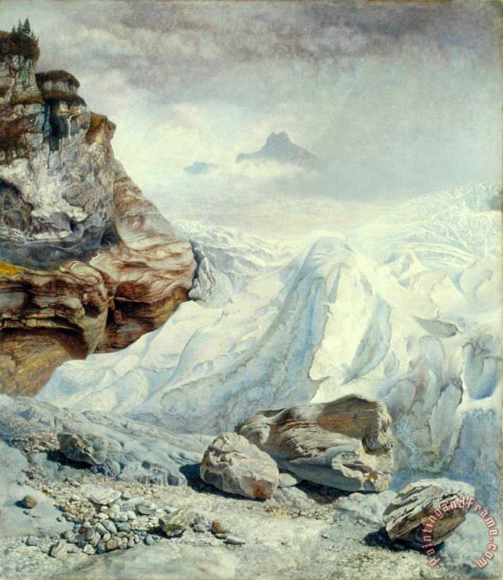 John Brett Glacier of Rosenlaui Art Print