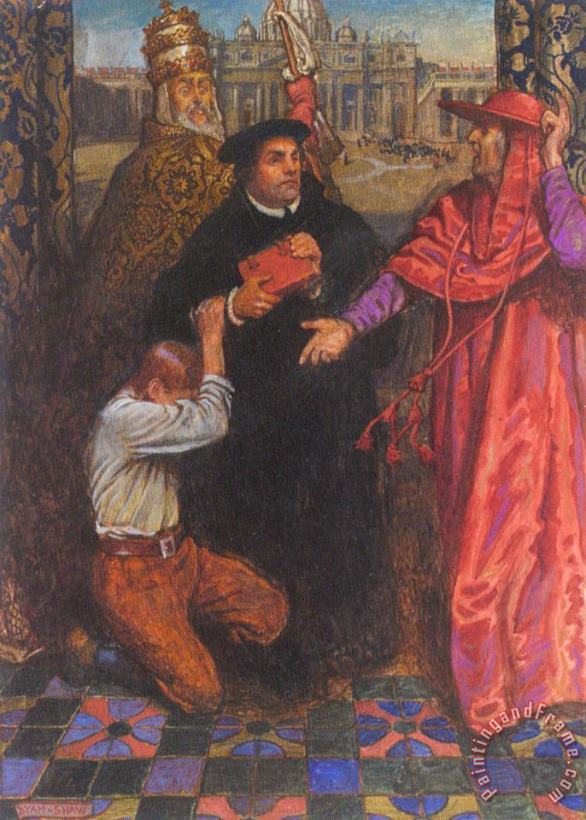Ballad of Luther painting - John Byam Liston Shaw Ballad of Luther Art Print