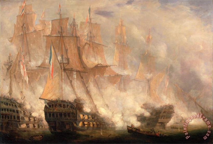John Christian Schetky The Battle of Trafalgar Art Painting
