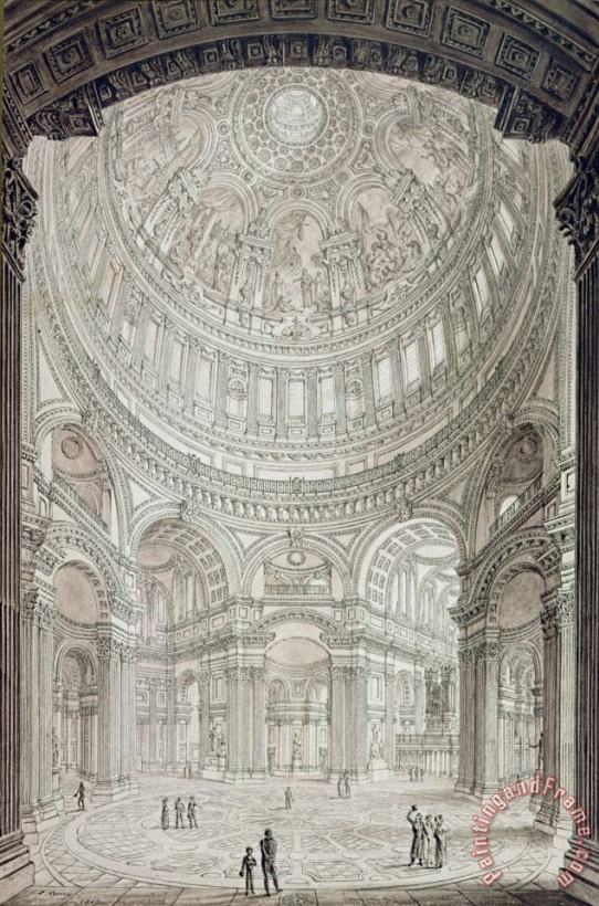 Interior of Saint Pauls Cathedral painting - John Coney Interior of Saint Pauls Cathedral Art Print