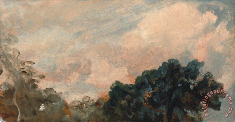 John Constable Cloud Study with Trees Art Print