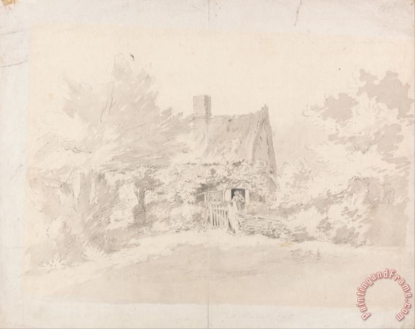 John Constable Cottage Among Trees Art Painting