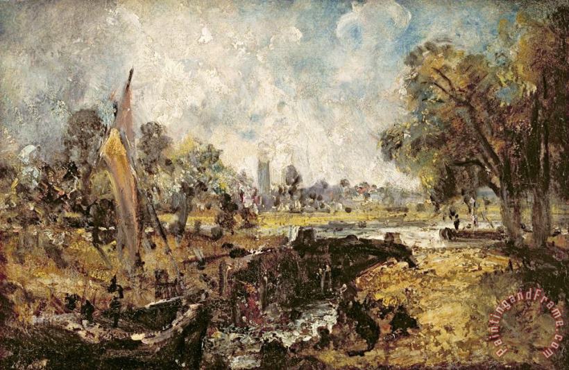 John Constable Dedham Lock Art Painting