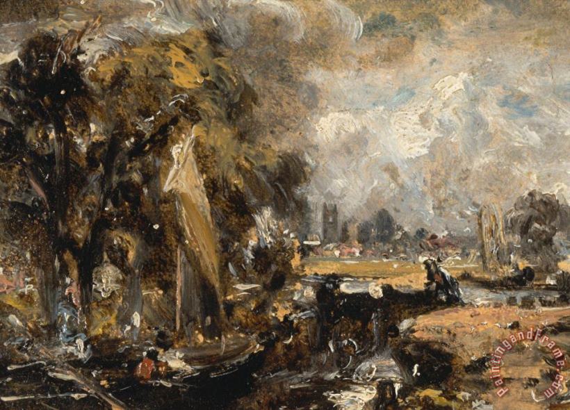 John Constable Dedham Lock Art Painting