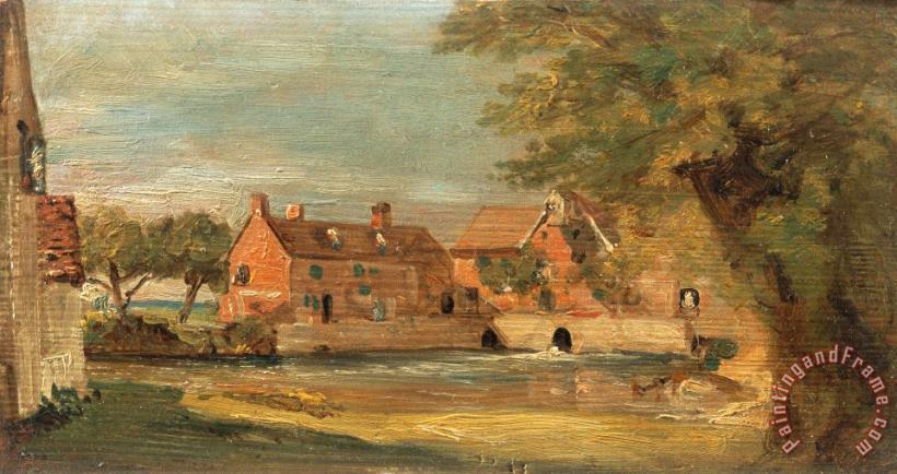 Flatford Mill painting - John Constable Flatford Mill Art Print