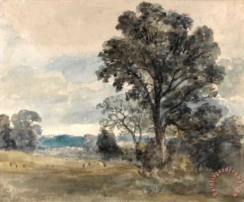 John Constable Landscape at East Bergholt Art Print