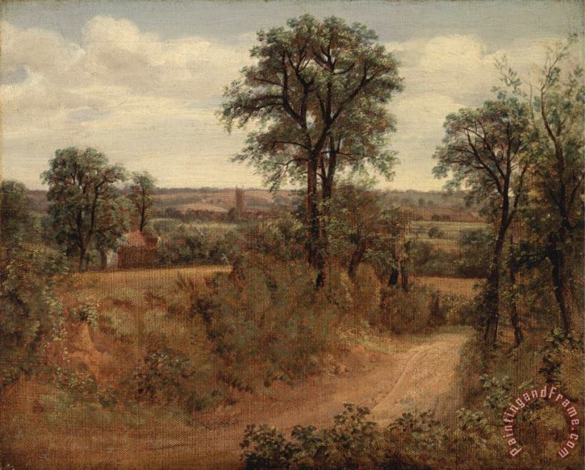 John Constable Lane Near Dedham Art Painting