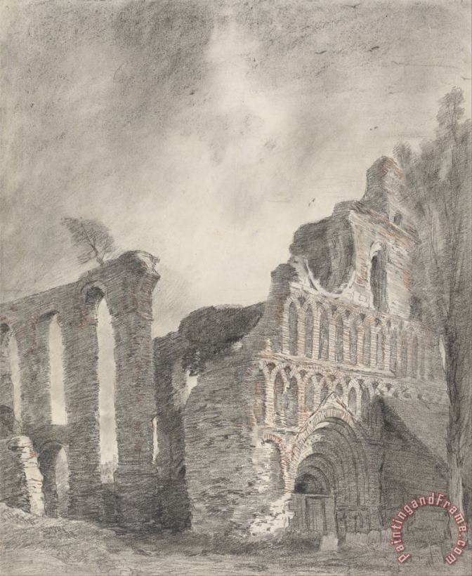 Ruin of St. Botolph's Priory, Colchester painting - John Constable Ruin of St. Botolph's Priory, Colchester Art Print