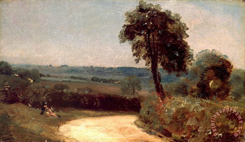 John Constable The Lane From East Bergholt to Flatford Art Painting