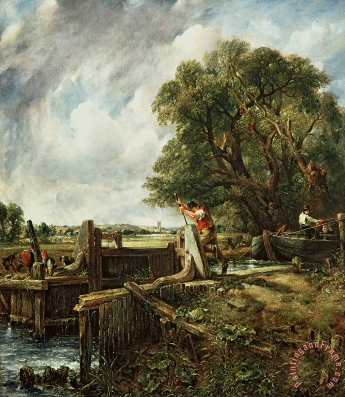 The Lock painting - John Constable The Lock Art Print