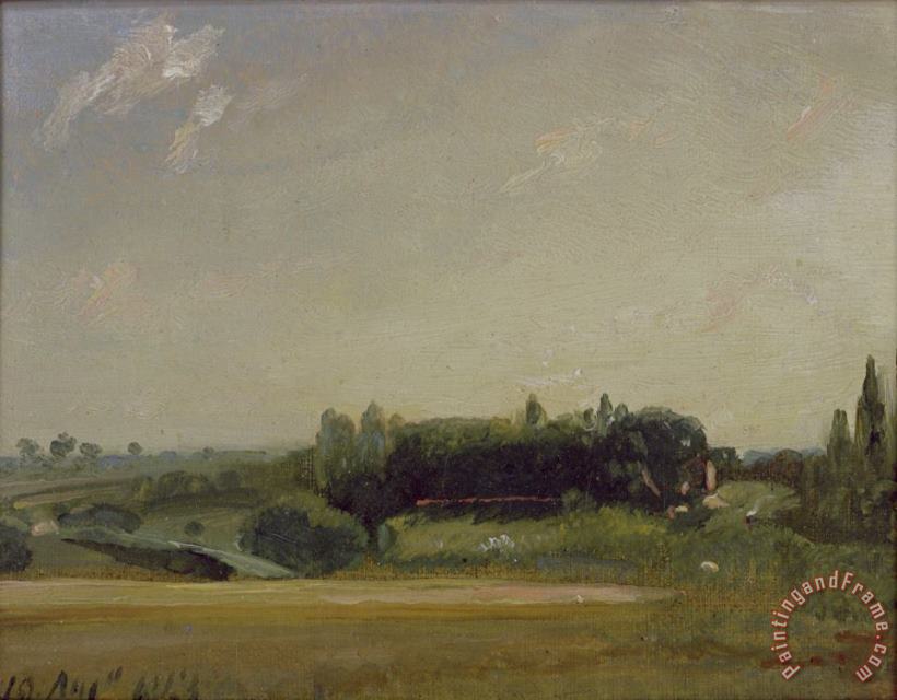 View Towards the Rectory - East Bergholt painting - John Constable View Towards the Rectory - East Bergholt Art Print