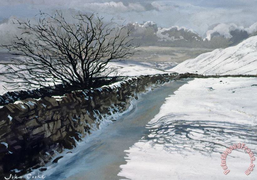 John Cooke Snow Above Barbondale - Barbon Art Print