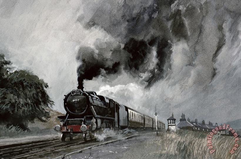 John Cooke Steam Train at Garsdale - Cumbria Art Painting