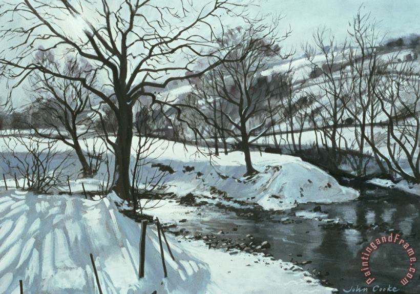 John Cooke Winter River Art Painting