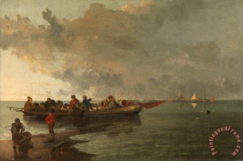 John Crome A Barge with a Wounded Soldier Art Painting