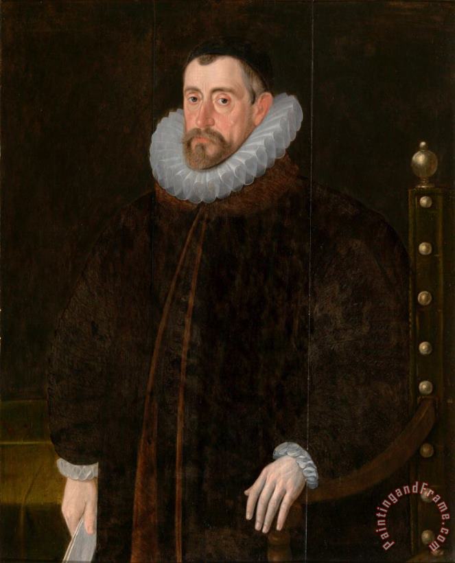 John de Critz Sir Francis Walsingham Art Painting