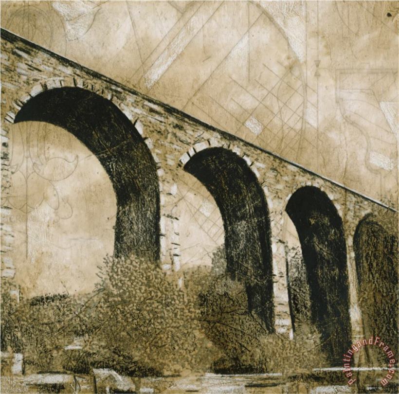 Aqueduct 2 painting - John Douglas Aqueduct 2 Art Print