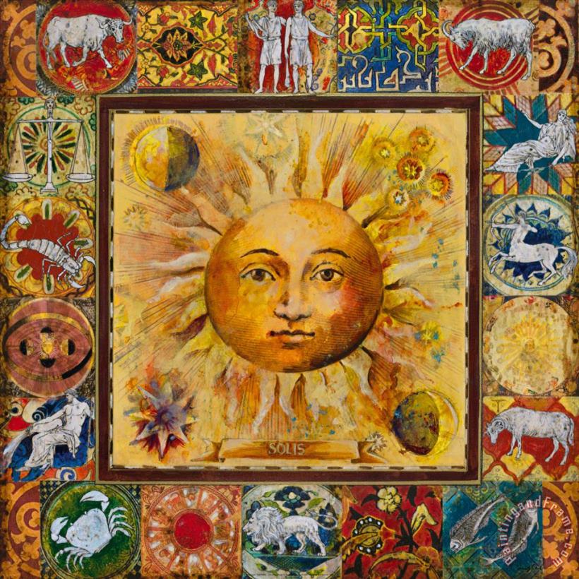 Astrology II painting - John Douglas Astrology II Art Print