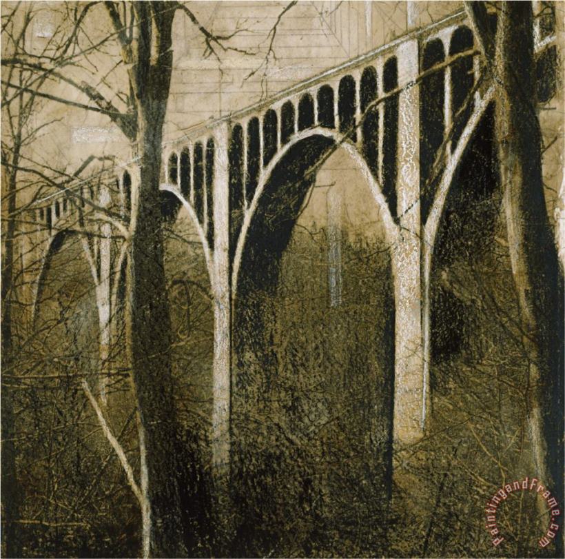 John Douglas Bridge Above Art Print
