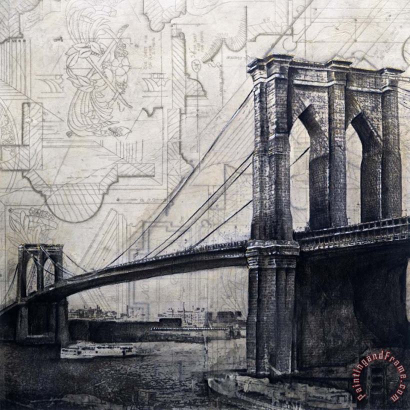 Bridges of Old painting - John Douglas Bridges of Old Art Print