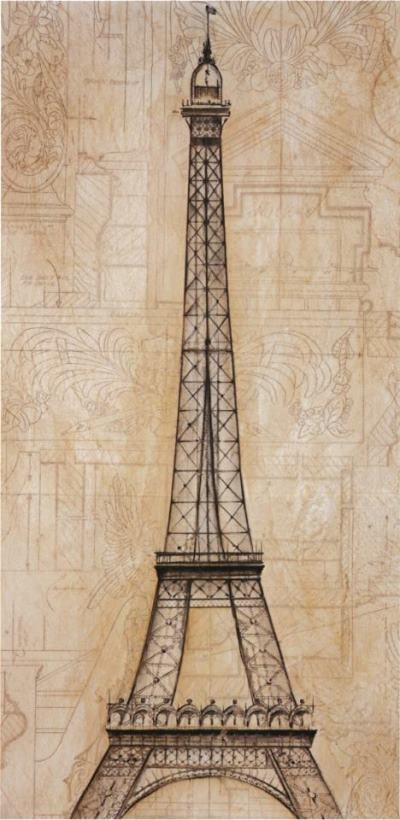 Eiffel Tower painting - John Douglas Eiffel Tower Art Print