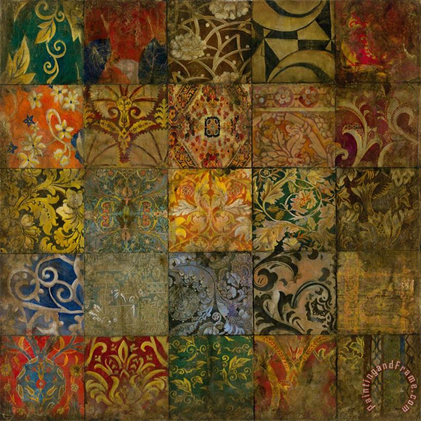 Mosaic II painting - John Douglas Mosaic II Art Print