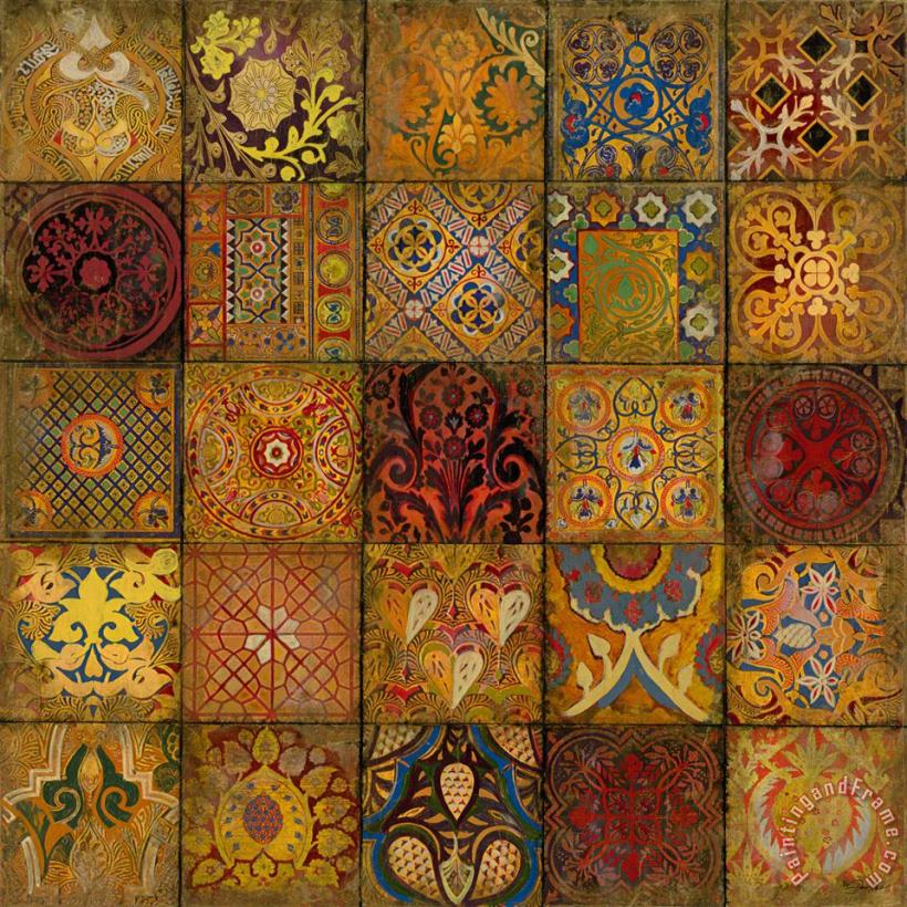 Mosaic III painting - John Douglas Mosaic III Art Print