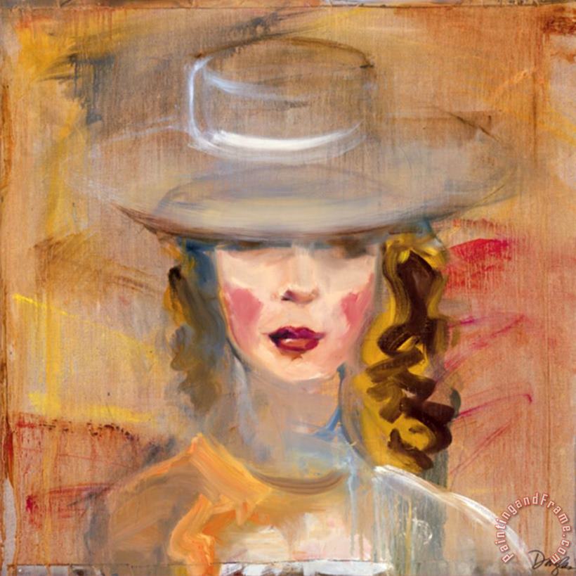 John Douglas Woman with Hat I Art Print