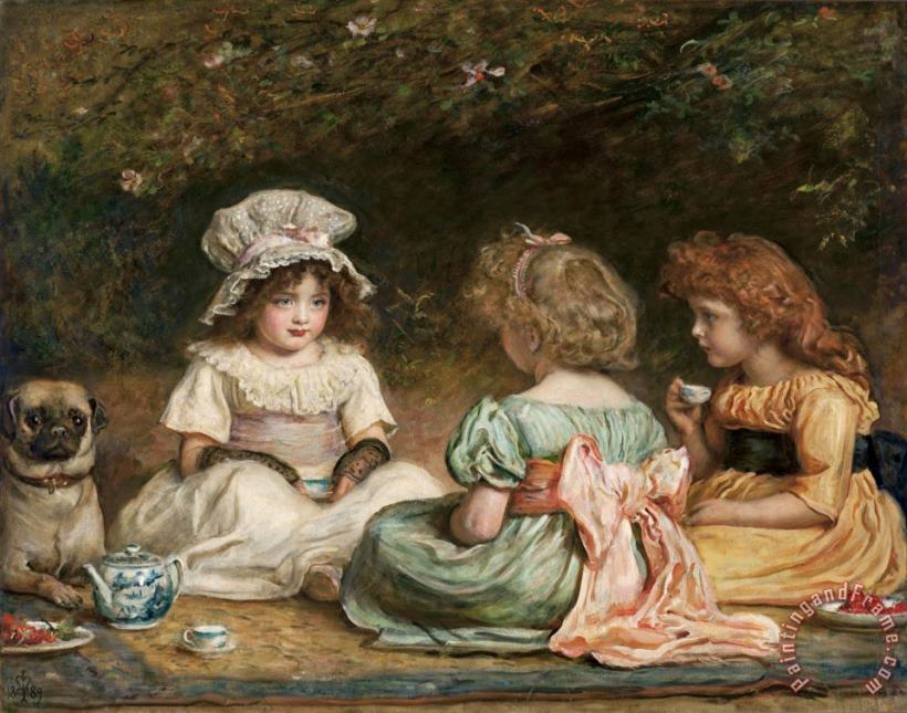 John Everett Millais Afternoon Tea (the Gossips) Art Painting