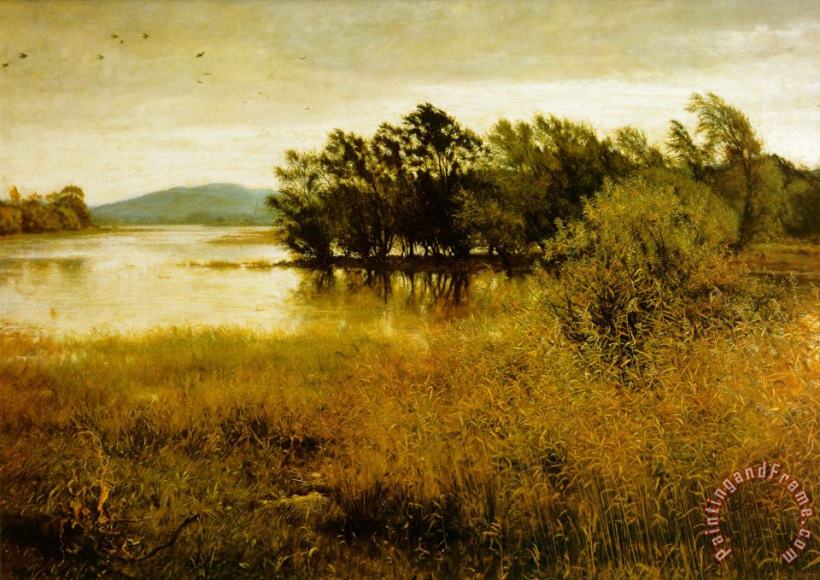 Chill October painting - John Everett Millais Chill October Art Print