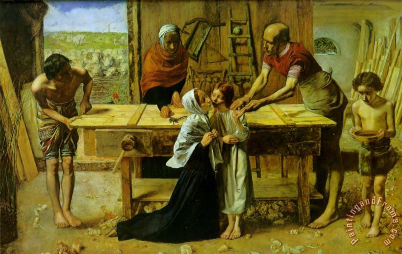 Christ in The House of His Parents painting - John Everett Millais Christ in The House of His Parents Art Print