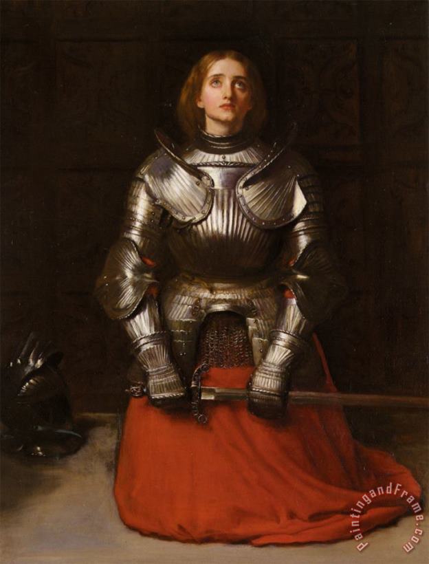 Joan of Arc painting - John Everett Millais Joan of Arc Art Print